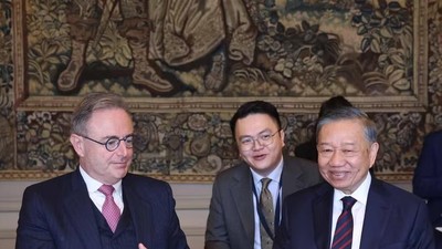 Sau gặp hẹp, Tổng Bí thư, Chủ tịch nước Tô Lâm dự hội đàm và chiêu đãi của Thủ tướng Bỉ Bart De Wever. (Ảnh: Thống Nhất/TTXVN)