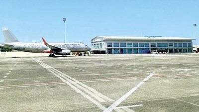Cảng hàng không quốc tế Chu Lai được định hướng chia sẻ lưu lượng hành khách với sân bay Đà Nẵng. Ảnh: A.M