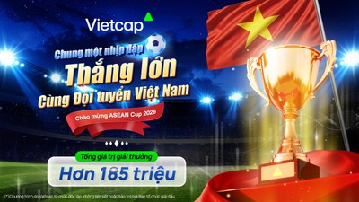 Cùng Vietcap bắt nhịp ASEAN Cup 2026 với tổng giải thưởng hơn 185 triệu đồng