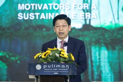 Ông Phạm Văn Hoàng, Tổng biên tập Báo Tài chính- Đầu tư phát biểu khai mạc hội thảo. Ảnh: Chí Cường.