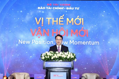 Thứ trưởng Bộ Tài chính Trần Quốc Phương phát biểu tại Diễn đàn M&A 2025. Ảnh: Lê Toàn