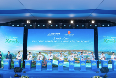 Hòa Phát (HPG) khởi công khu công nghiệp thứ ba tại Hưng Yên theo mô hình công nghiệp hỗ trợ