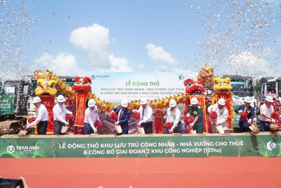 Trần Anh Group khởi công khu lưu trú công nhân, công bố giai đoạn 2 Khu công nghiệp Trần Anh - Tân Phú