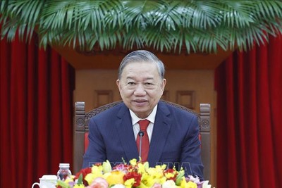 Tổng Bí thư Tô Lâm điện đàm với Tổng Bí thư, Chủ tịch nước Cộng hòa nhân dân Trung Hoa Tập Cận Bình - Ảnh: TTXVN