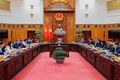 Thủ tướng Phạm Minh Chính chủ trì cuộc họp. Ảnh: VGP.