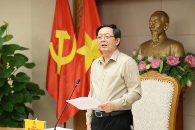 Phó Thủ tướng Hồ Quốc Dũng chủ trì cuộc họp về điều chỉnh Quy hoạch sử dụng đất quốc gia thời kỳ 2021-2030, tầm nhìn đến năm 2050 - Ảnh: VGP.