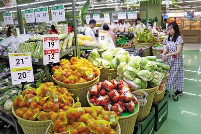 Chỉ số Giá tiêu dùng (CPI) bình quân 5 tháng đầu năm 2026 tăng 4,31%, sát ngưỡng mục tiêu cả năm khoảng 4,5%. Ảnh: Đức Thanh