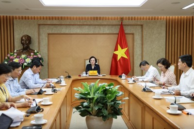 Bí thư Trung ương Đảng, Phó Thủ tướng Phạm Thị Thanh Trà chủ trì cuộc họp với các bộ, ngành và UBND tỉnh Quảng Ninh về Đề án thành lập thành phố Quảng Ninh - Ảnh: VGP