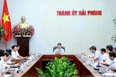 Thường trực Thành ủy Hải Phòng nghe báo cáo, cho ý kiến về một số nội dung quan trọng của thành phố.
