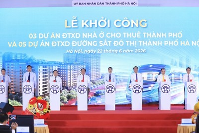Hà Nội khởi công đồng thời 5 tuyến đường sắt đô thị và 3 dự án nhà ở cho thuê 