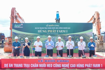 BAF khởi công dự án chăn nuôi công nghệ cao được cấp vốn đầu tư bởi Ngân hàng Phát triển Doanh nghiệp Hà Lan FMO