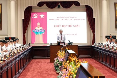 Đồng chí Tổng Bí thư, Chủ tịch nước Tô Lâm, Trưởng Ban Chỉ đạo Trung ương về hoàn thiện thể chế và thực thi pháp luật chủ trì Phiên họp thứ nhất của Ban Chỉ đạo.