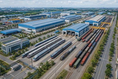 Phối cảnh Tổ hợp công nghiệp đường sắt dự kiến triển khai tại Hà Nội. 