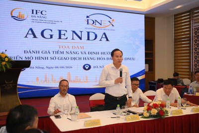 Ông Đặng Đình Đức, Phó Chủ tịch Thường trực VIFC Đà Nẵng phát biểu tại sự kiện.