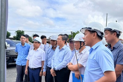 Lãnh đạo UBND TP. Đà Nẵng kiểm tra Dự án Hoàn thiện đường ven biển 129 -thành phần 2. 