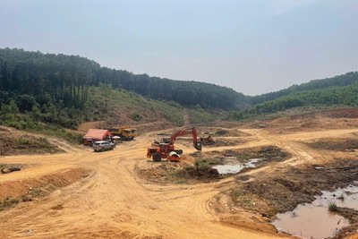 Khu vực thực hiện dự án Khu xử lý chất thải rắn Nam Quảng Nam.