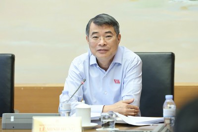 Thủ tướng Lê Minh Hưng phát biểu tại tổ - Ảnh: Quang Phúc. 