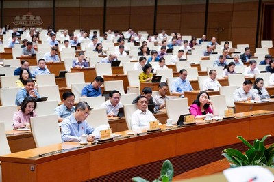 Một phiên họp toàn thể của Quốc hội tại Kỳ họp thứ hai - Ảnh: QH.