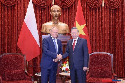Tổng Bí thư, Chủ tịch nước Tô Lâm đã tiếp Thủ tướng Ba Lan Donald Tusk.