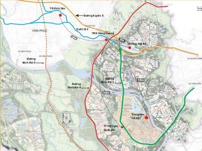 Chốt quy hoạch vành đai 5 - vùng Thủ đô Hà Nội