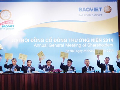 Các chỉ tiêu kinh doanh năm 2014 của BVH hầu hết đều tăng so với năm 2013