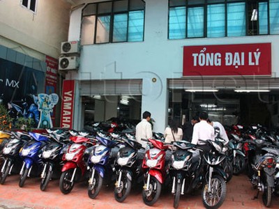 Trên thị trường, số xe máy bán ra giảm so với cùng kỳ năm ngoái