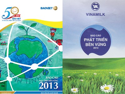 Ảnh bìa Báo cáo PTBV của Bảo Việt và Vinamilk - 2 DN có ấn phẩm Báo cáo PTBV độc lập với Báo cáo thường niên và đạt giải cao nhất về báo cáo PTBV
