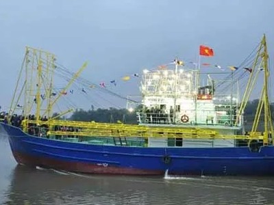 Tàu mẫu chụp mực vỏ thép số 01 - thiết kế V016, do Công ty CP Kỹ thuật đóng tàu Việt Nam (Visec) thiết kế, Công ty CP CNTT Sông Đào (thuộc Tổng công ty Công nghiệp tàu thủy-SBIC) đóng mới và hoàn thành sau 5 tháng thi công.