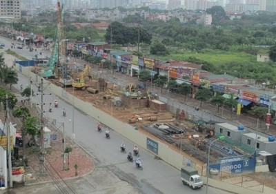 Gói thầu số 2 tuyến metro Nhổn - ga Hà Nội đã hoàn thành 18%