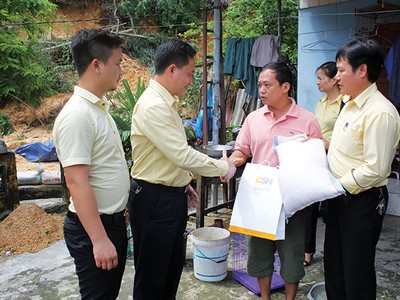 BSH chia sẻ khó khăn với đồng bào vùng lũ tỉnh Quảng Ninh