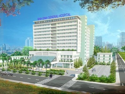 Phối cảnh Bệnh viện Đa khoa Bình Định mở rộng.