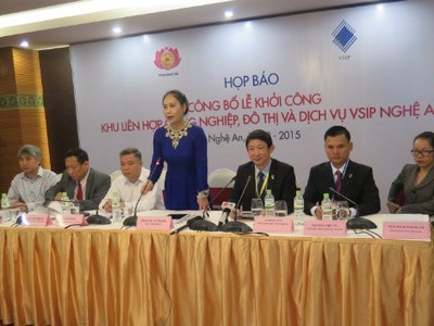 VSIP Nghệ An sẽ lấp đầy khu công nghiệp trong 3 năm