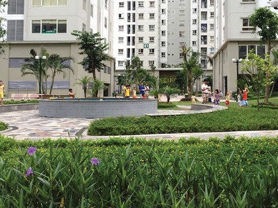 Không gian xanh trong khu nhà ở xã hội thu nhập thấp Ecohome