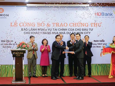 HDBank ký hợp đồng bảo lãnh Dự án HD Mon City