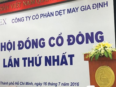 Rắc rối đại hội lần đầu của Dệt may Gia Định