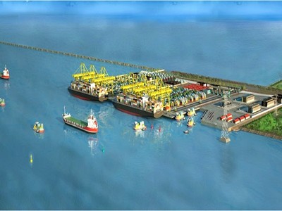 Phối cảnh cảng cửa ngõ quốc tế Hải Phòng