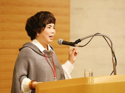 Bà Thái Hương phát biểu tại buổi Gặp gỡ doanh nghiệp Việt Nam- Nhật Bản