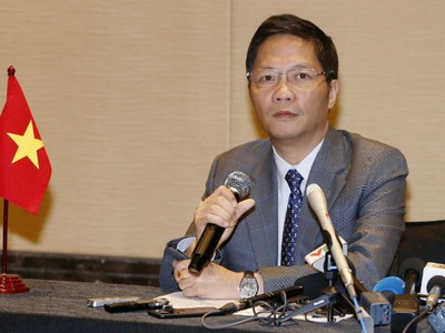 Bộ trưởng Bộ Công Thương Trần Tuấn Anh thông báo kết quả cuộc họp Bộ trưởng các nước tham gia TPP