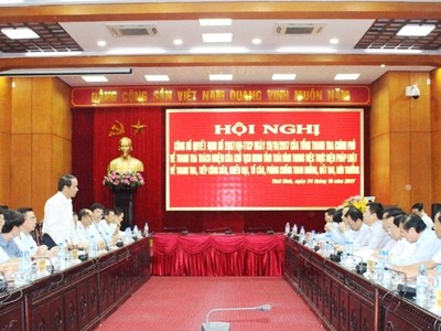 Thanh tra Chính phủ: Công bố quyết định thanh tra Thái Bình, Đồng Tháp, Cần Thơ