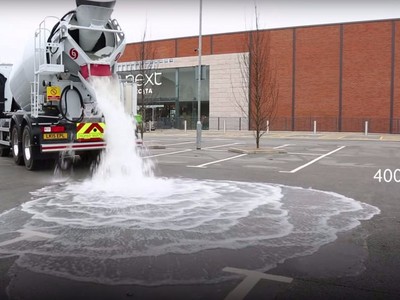 Chống ngập úng đường phố bằng bê tông hút nước