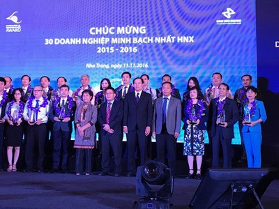 HNX vinh danh 30 doanh nghiệp quản trị tốt nhất