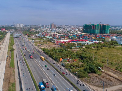Nhờ sự phát triển của mạng lưới giao thông, giá trị của các dự án tại khu vực quận 9 đã không ngừng tăng cao. Ảnh: Tuấn Lâm