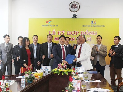 Điện lực TKV hợp tác cung ứng tro xỉ làm gạch không nung