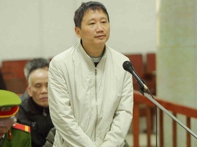 Bị cáo Trịnh Xuân Thanh nói lời sau cùng tại tòa hôm 3/2. Ảnh: TTXVN