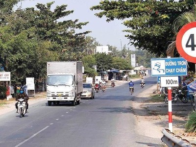 Dự án BOT Cải tạo, nâng cấp Quốc lộ 53 phải dừng triển khai để chuyển đổi hình thức đầu tư. Ảnh: Anh Minh