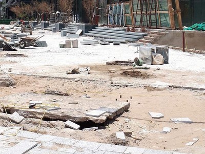 Mặt bằng ngổn ngang tại dự án Ngoại giao đoàn