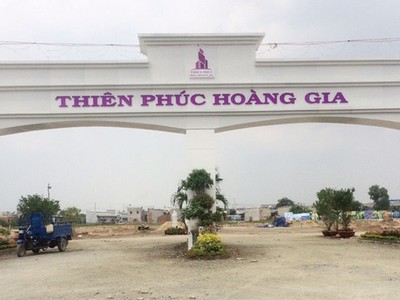 Dự án Thiên Phúc Hoàng Gia bán hàng “vịt trời” và bị Sở Xây dựng tỉnh Long An xử phạt. Ảnh: Gia Huy