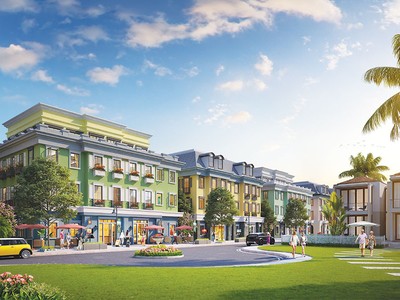 Boutique Shophouse nằm ở vị trí trung tâm dự án nghỉ dưỡng Sun Premier Village Ha Long Bay