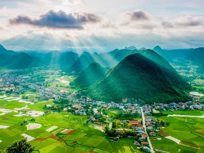 Hút hồn với sóng lúa xanh Bắc Sơn