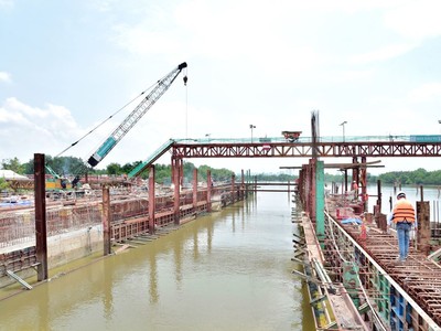 Dự án chống ngập10.000 tỷ đã được xây dựng chở lại.